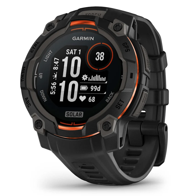 Garmin Instinct 3 45 mm, Solar, Black with Black Band - Garmin