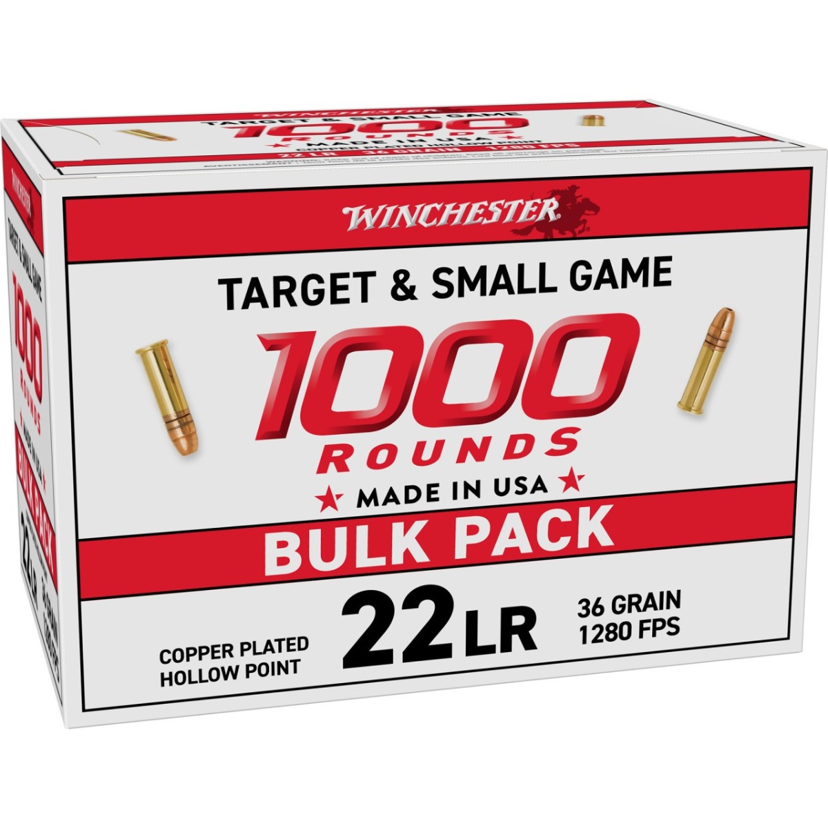 Winchester Ammunition White Box 36gr 22LR 1000rd Box - Winchester