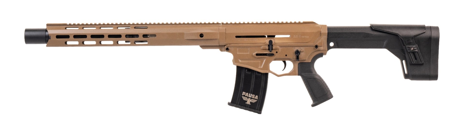 Panzer Arms AR12 G5 Tactical 12 Gauge 18.5" Semi-Auto Shotgun w/Long Handguard, FDE