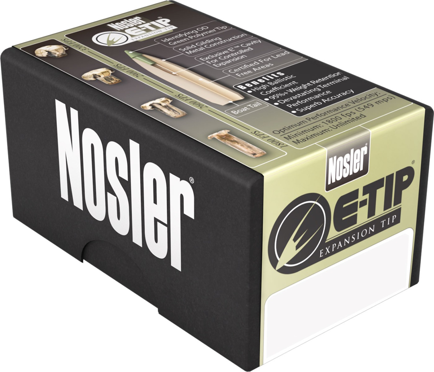 Nosler 7mm Rem Mag 150 grain E-Tip Lead-Free Rifle Ammo, 20/Box - 40032