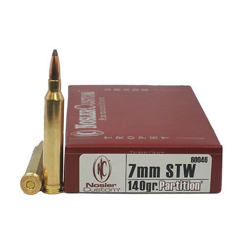 Nosler Nosler Trophy Grade 7mm STW 140 grain Partition Rifle Ammo, 20/Box - 60046