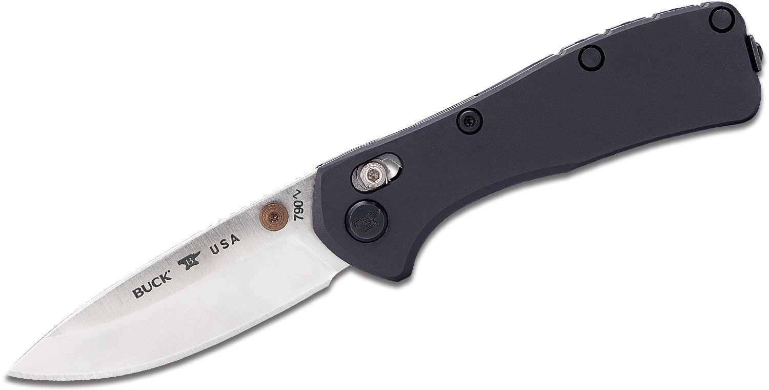 Buck Mini Range Elite Folding Drop Point Knife, Black - 0790BKS-B