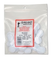 PRO-SHOT .22-.270CAL. 1" RD. 300CT. Cleaning Patches 1-300 - Proshot