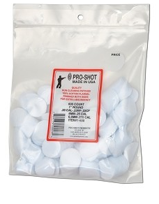 Pro-Shot .22-.270 CAL. 1" RD. Patches 600CT 1-600