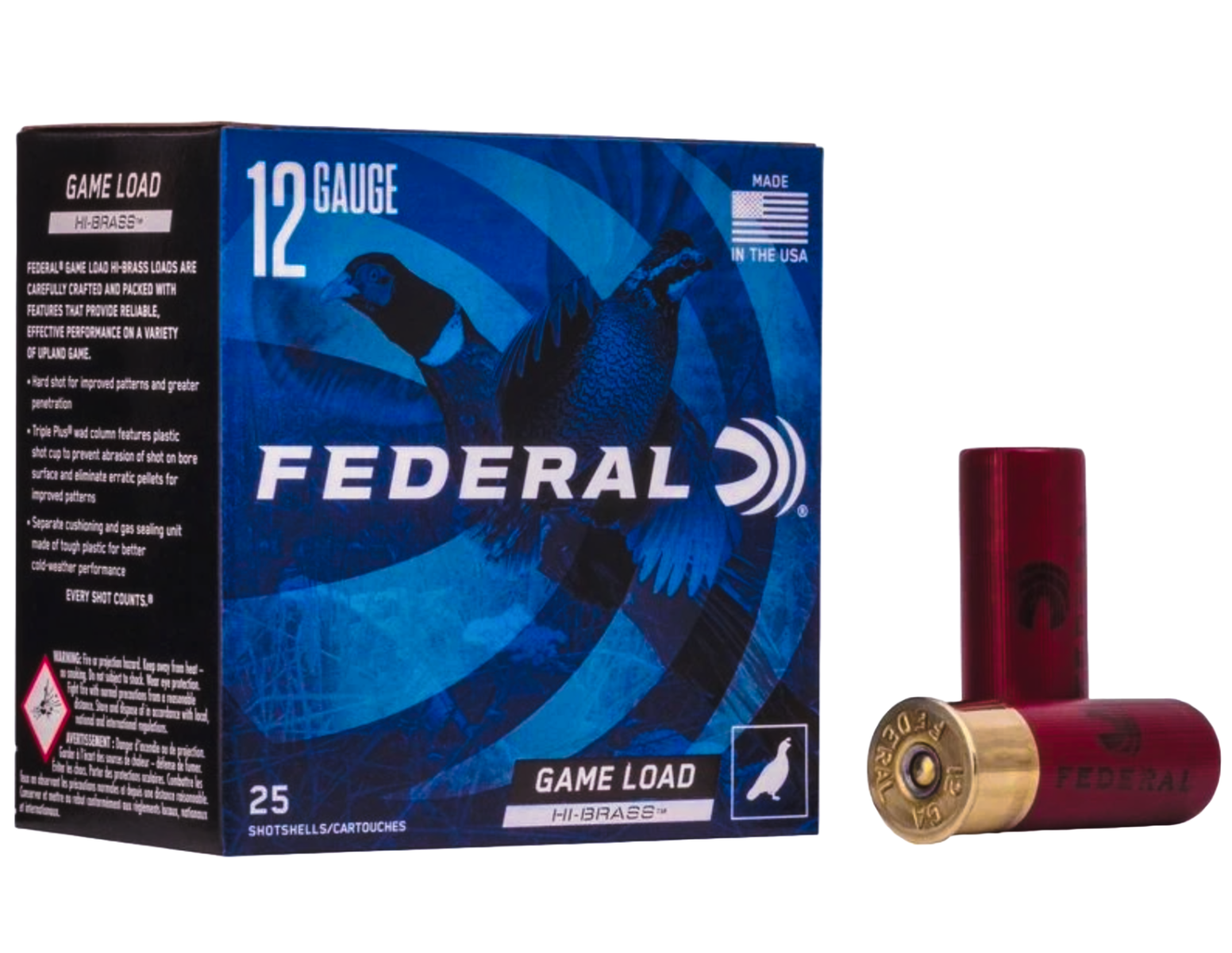 Federal 12ga 2.75" Game-Shok HB Lead Shotshell Ammunition 25rds - H126 7.5 - Federal