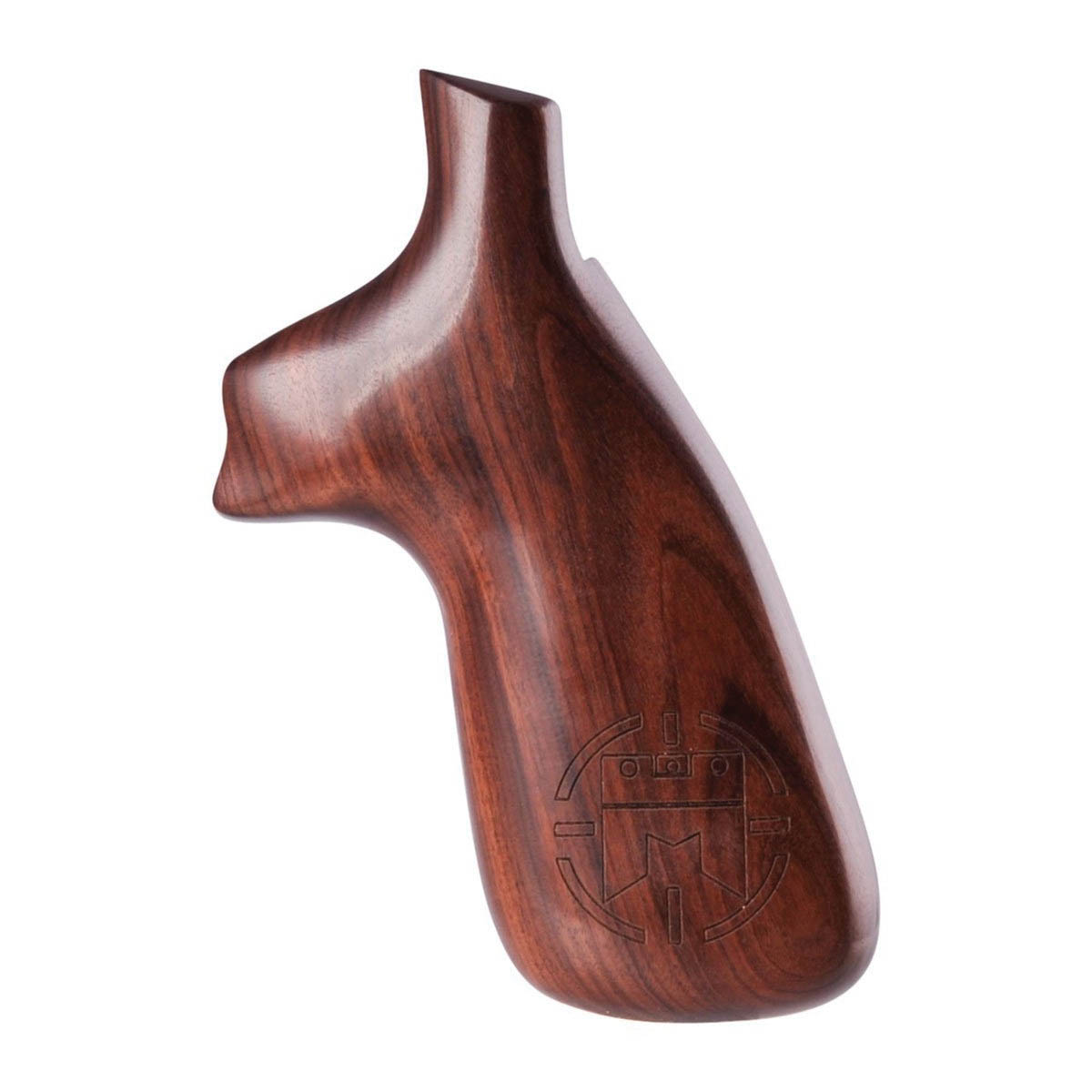 Hogue Round Butt Grip Fits Smith & Wesson N-Frame, Brown - Hogue