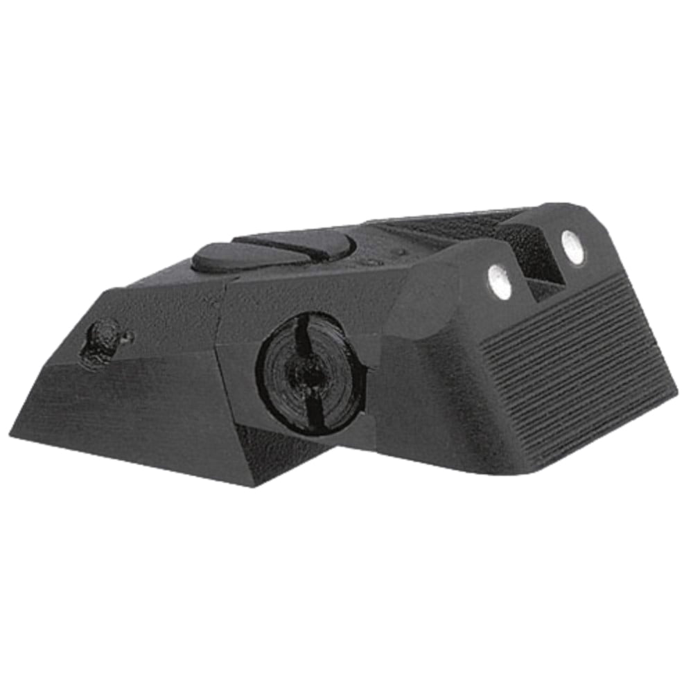 Kensight DAS Novak Serrated Blade Adjustable Combat Sight Rear, White - Kensight