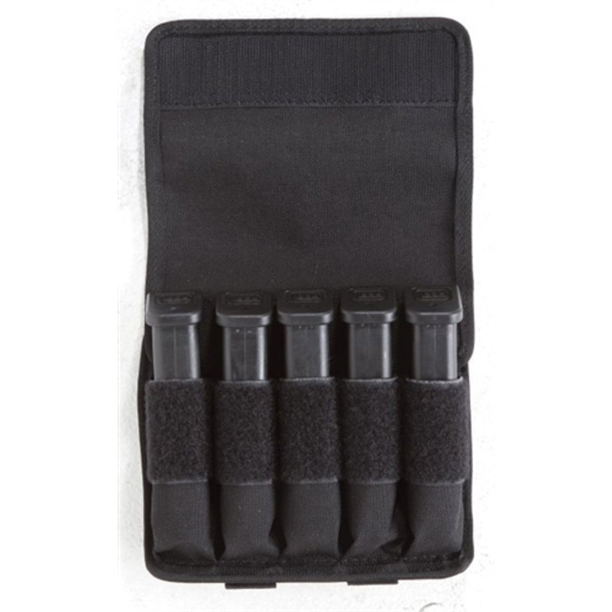 Tuff Products 7065 Tuff Original In-Line 5-In-Line Double Stack Magazine Pouch Fits Glock G17, Black - Tuff Products