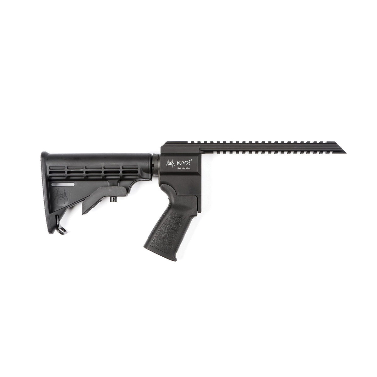 Spikes Tactical KAOS Stock System, Black - Spikes Tactical
