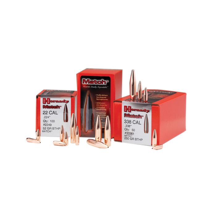 Hornady Match .22 Cal JHPBT Rifle Bullet, 53 gr 0.224" 6000rds - Hornady