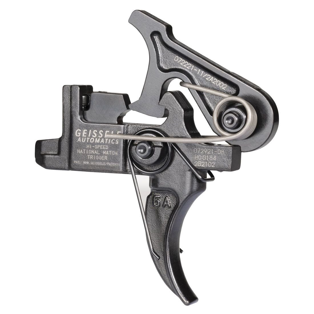 Geissele Hi-Speed National Match Large Pin Adjustable Trigger Set Two-Stage, Black - Geissele