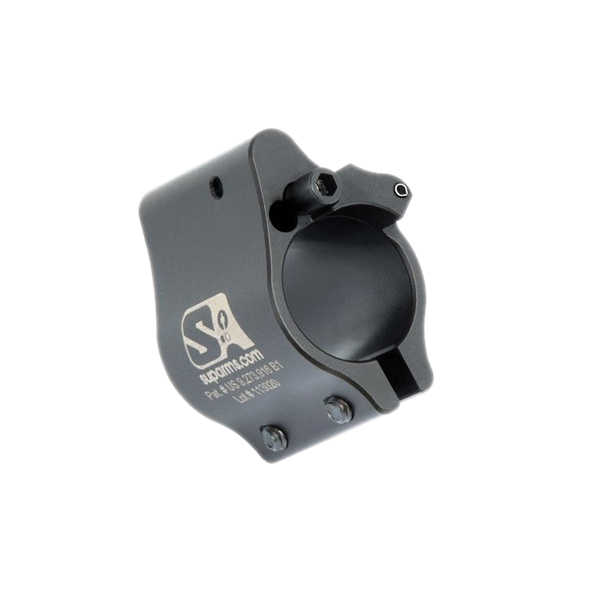 Superlative Arms Clamp-On Direct Impingement Adjustable Gas Block 0.625" x 1", Black - Superlative Arms