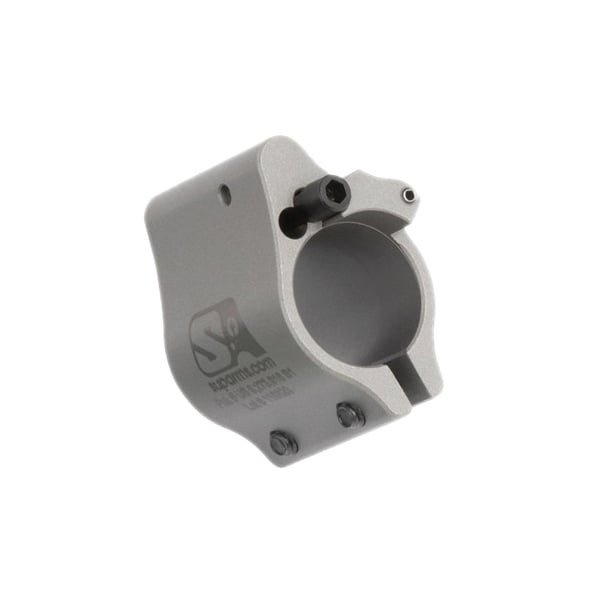 Superlative Arms Clamp-On Direct Impingement Adjustable Gas Block 0.625" x 1", Stainless Steel - Superlative Arms