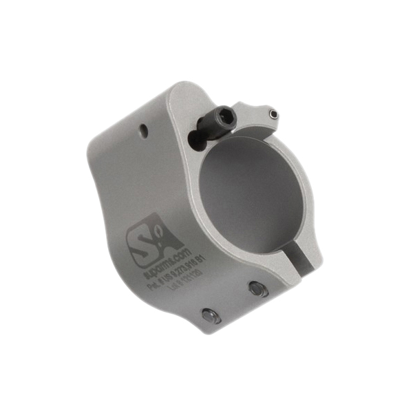 Superlative Arms Clamp-On Direct Impingement Adjustable Gas Block 0.75" x 1", Stainless Steel - Superlative Arms