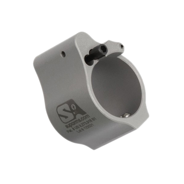 Superlative Arms Solid Set Screw Direct Impingement Gas Block 0.875" x 1", Stainless Steel - Superlative Arms