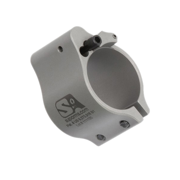 Superlative Arms Clamp-On Direct Impingement Adjustable Gas Block 0.936" x 1", Stainless Steel - Superlative Arms