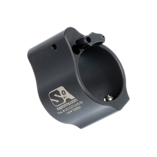 Superlative Arms Solid Set Screw Direct Impingement Adjustable Gas Block 0.936" x 1", Black - Superlative Arms