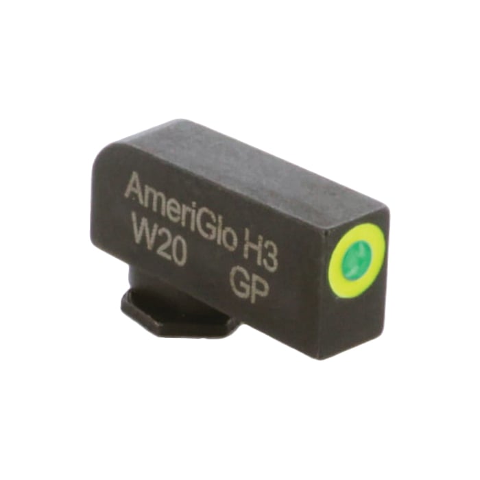 Ameriglo Pro-Glo Tritium Round Sight Front, Green/Lumi Green - Ameriglo