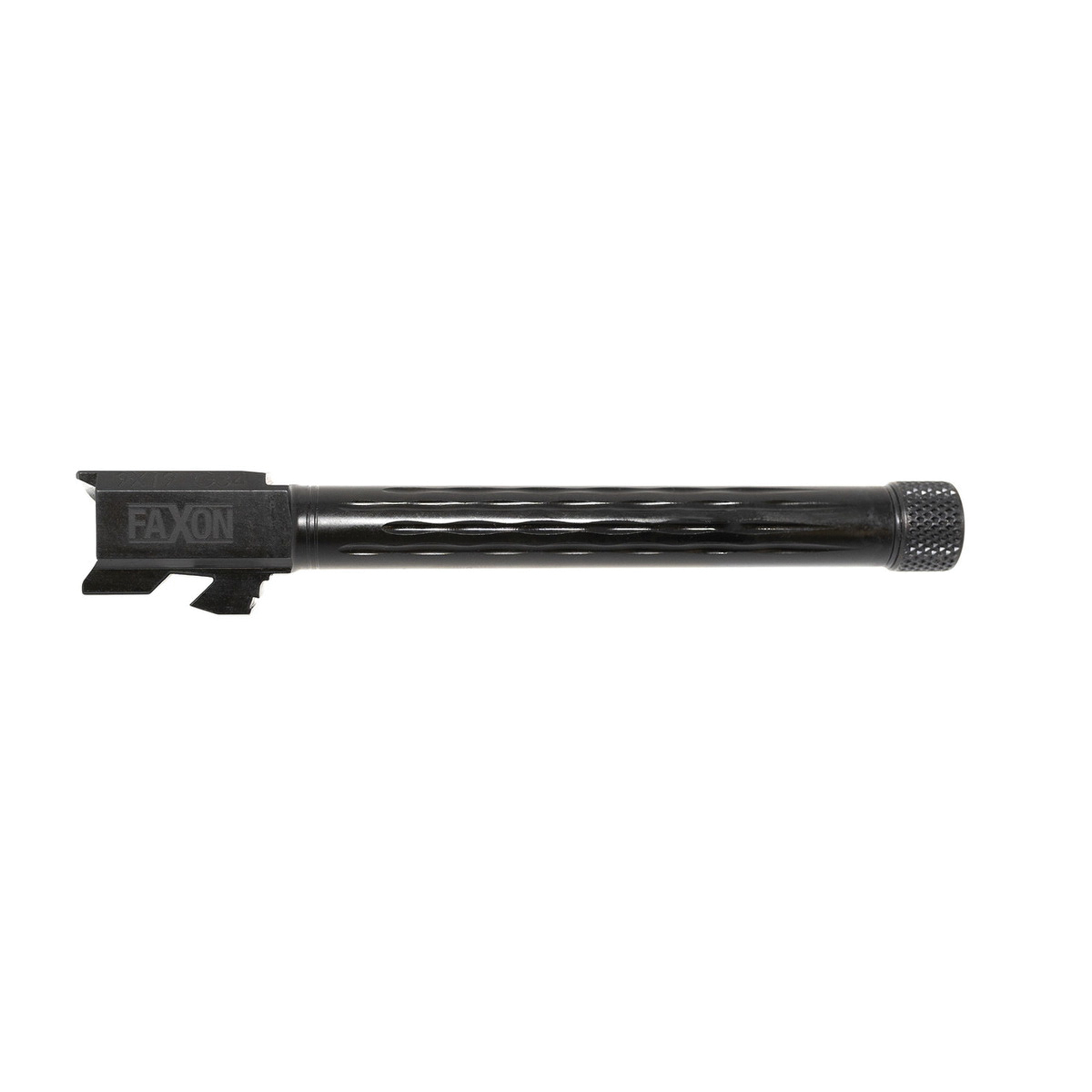 Faxon Firearms Button Rifled Fluted Drop-In Barrel 9mm Fits Glock Gen 1-4 G34 Competition, Black - Faxon Firearms