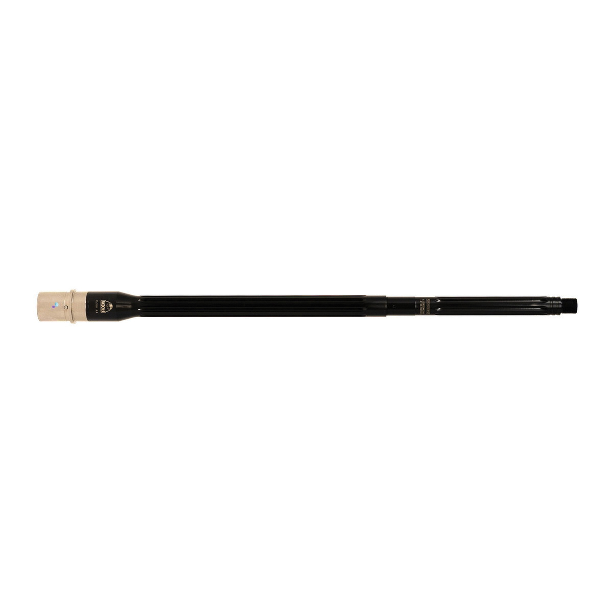 Faxon Firearms Match Rifle-Length 5R Button Rifled Heavy Fluted Barrel 6.5 Creedmoor 20", Black - Faxon Firearms