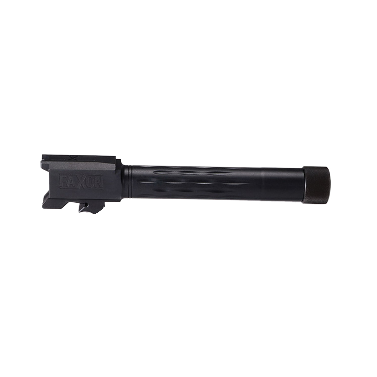 Faxon Firearms Button Rifled Fluted Drop-In Barrel 9mm Fits Smith & Wesson M&P 2.0 Compact, Black - Faxon Firearms