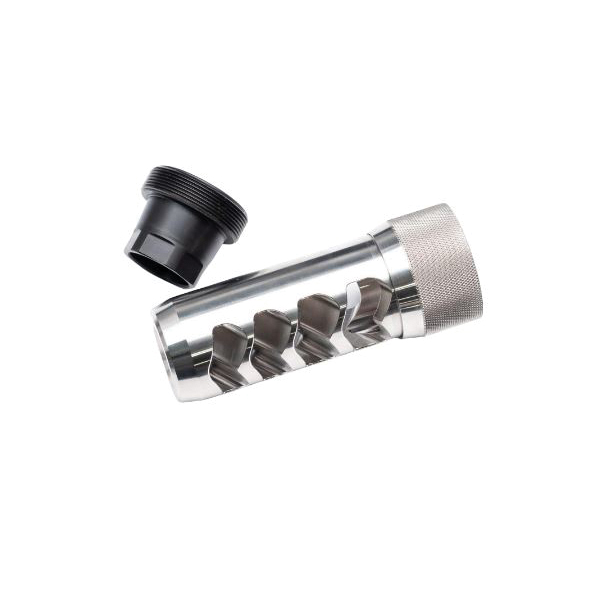 Area 419 Sidewinder Self Timing Muzzle Brake 5/8-24, Raw Stainless - Area 419