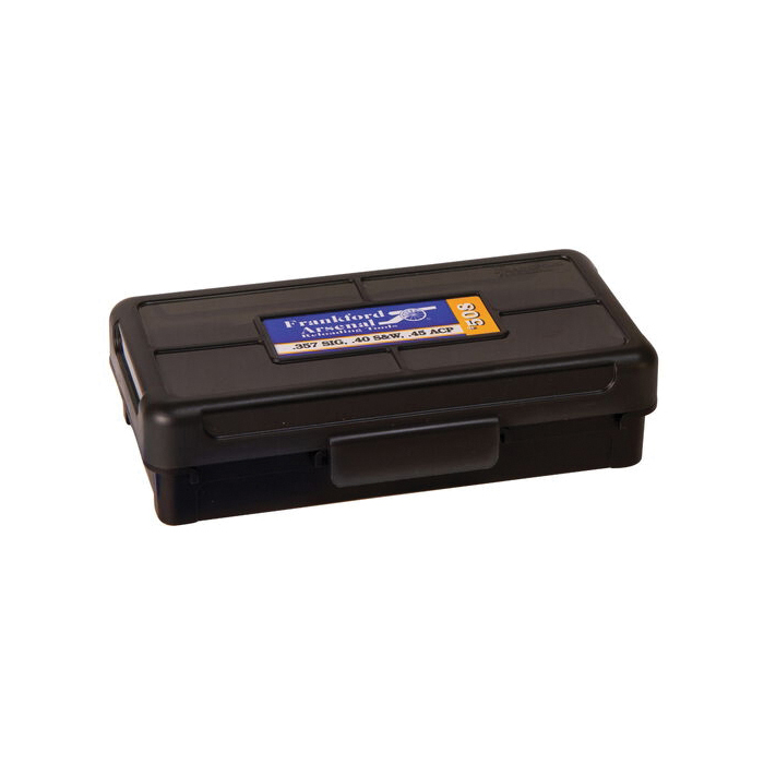 Frankford Arsenal 512 .22 BR Remington/.22 PPC Hinge-Top Ammo Box, 50rds Black - Frankford Arsenal