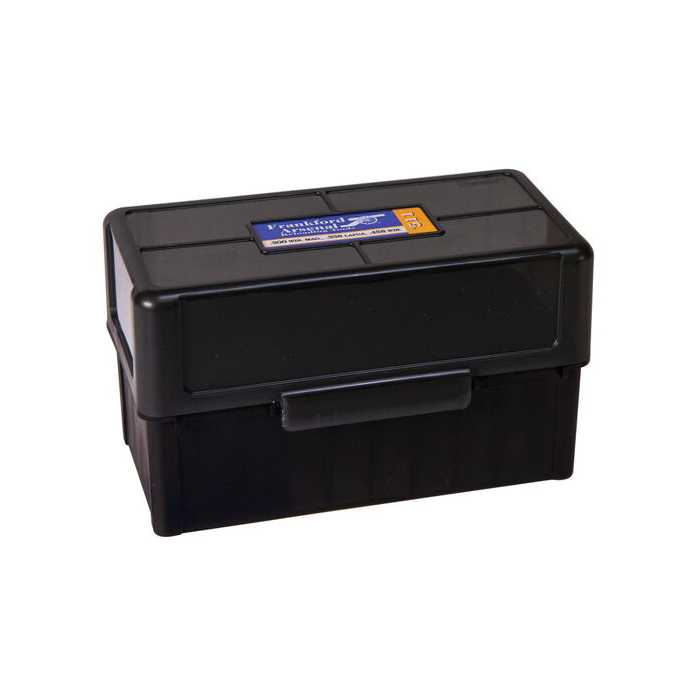 Frankford Arsenal 511 .300 H&H Magnum/.300 Win Mag Hinge-Top Ammo Box, 50rds Black - Frankford Arsenal