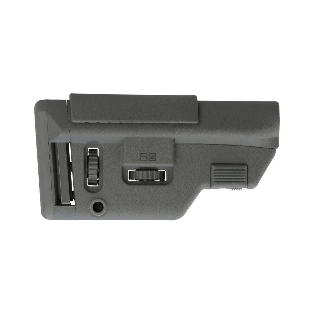 B5 Systems Medium Collapsible Precision Stock, Wolf Gray - B5 Systems