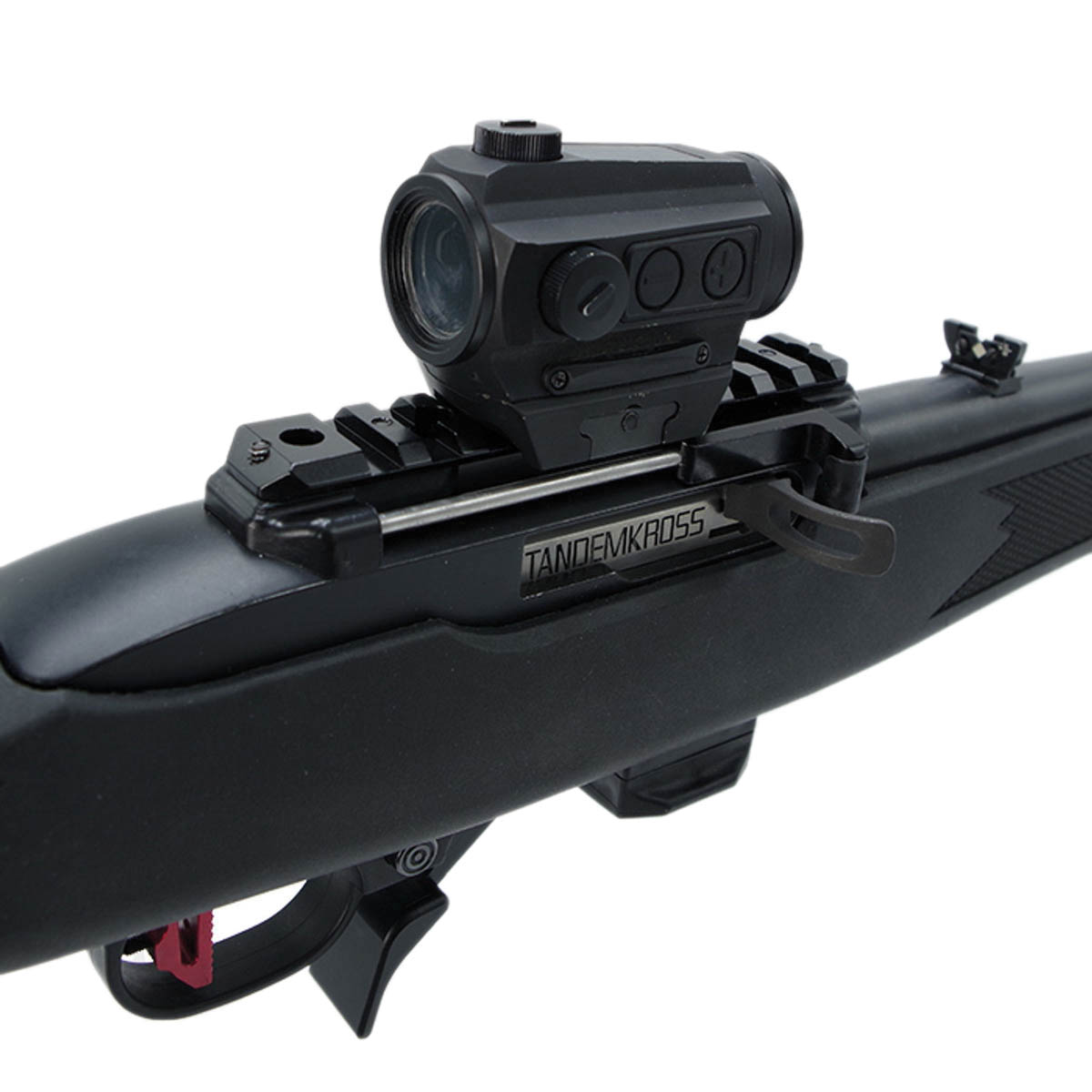 TANDEMKROSS Advantage Charging Handle w/Picatinny Rail Fits Ruger 10/22/Ruger 22 Charger, Black - Tandemkross