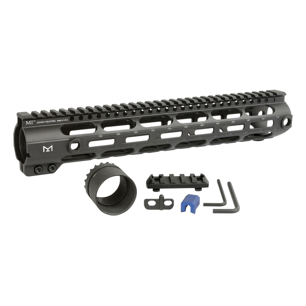 Midwest Industries 308 Combat Rail M-LOK Free-Float Handguard 12.63", Black - Midwest Industries