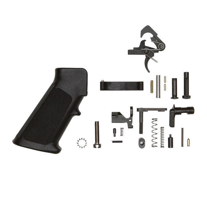 ALG Defense Inc Complete Mil-Spec Lower Parts Kit w/QMS Trigger and Grip - Alg Defense Inc