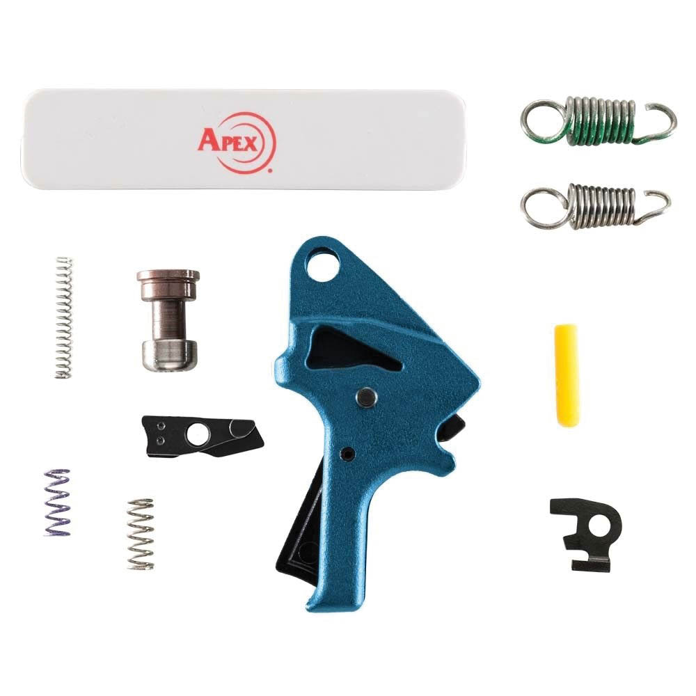 Apex Flat-Faced Forward Set Trigger Kit Drop-In, Blue - Apex
