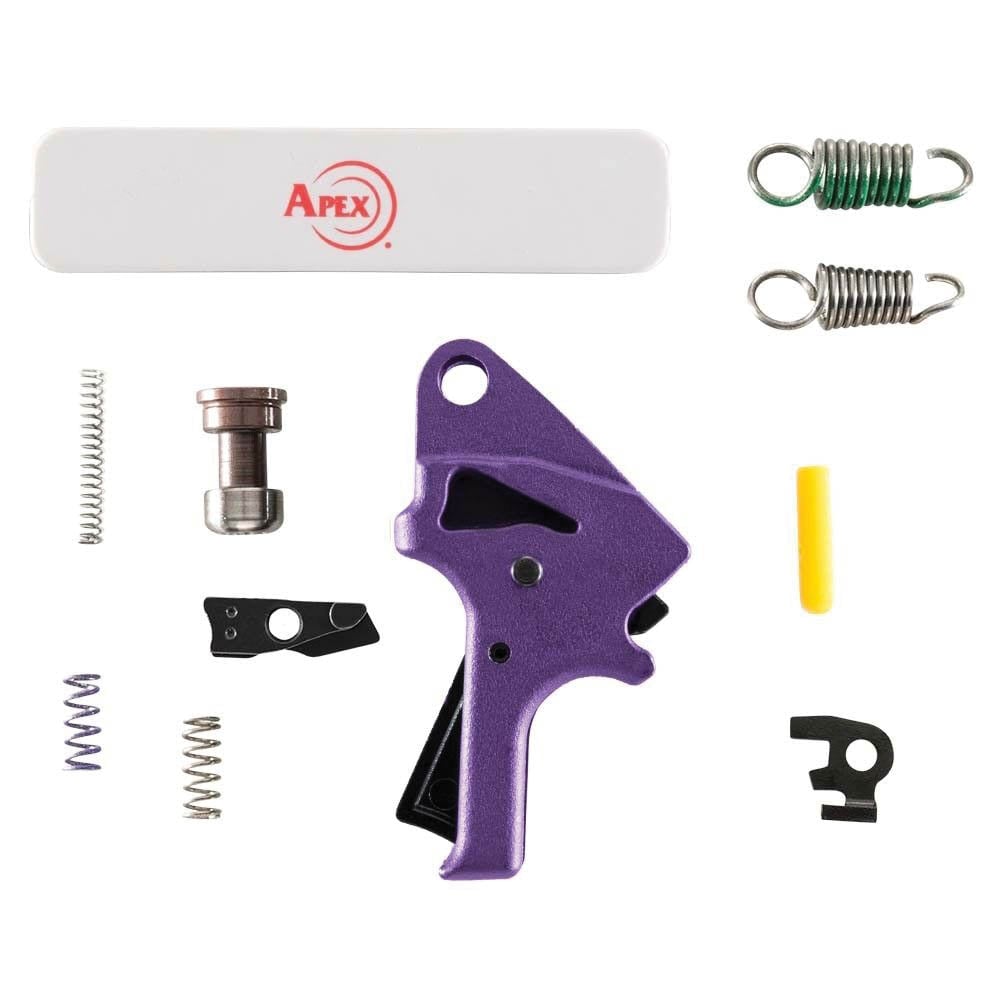 Apex Flat-Faced Forward Set Trigger Kit Drop-In, Purple - Apex