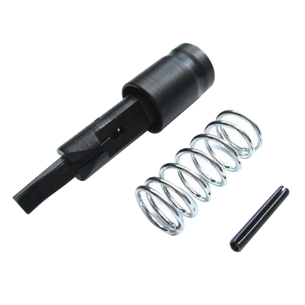 Forward Controls Design Circle Serrated Low Drag Forward Assist, Black - Forward Controls Design