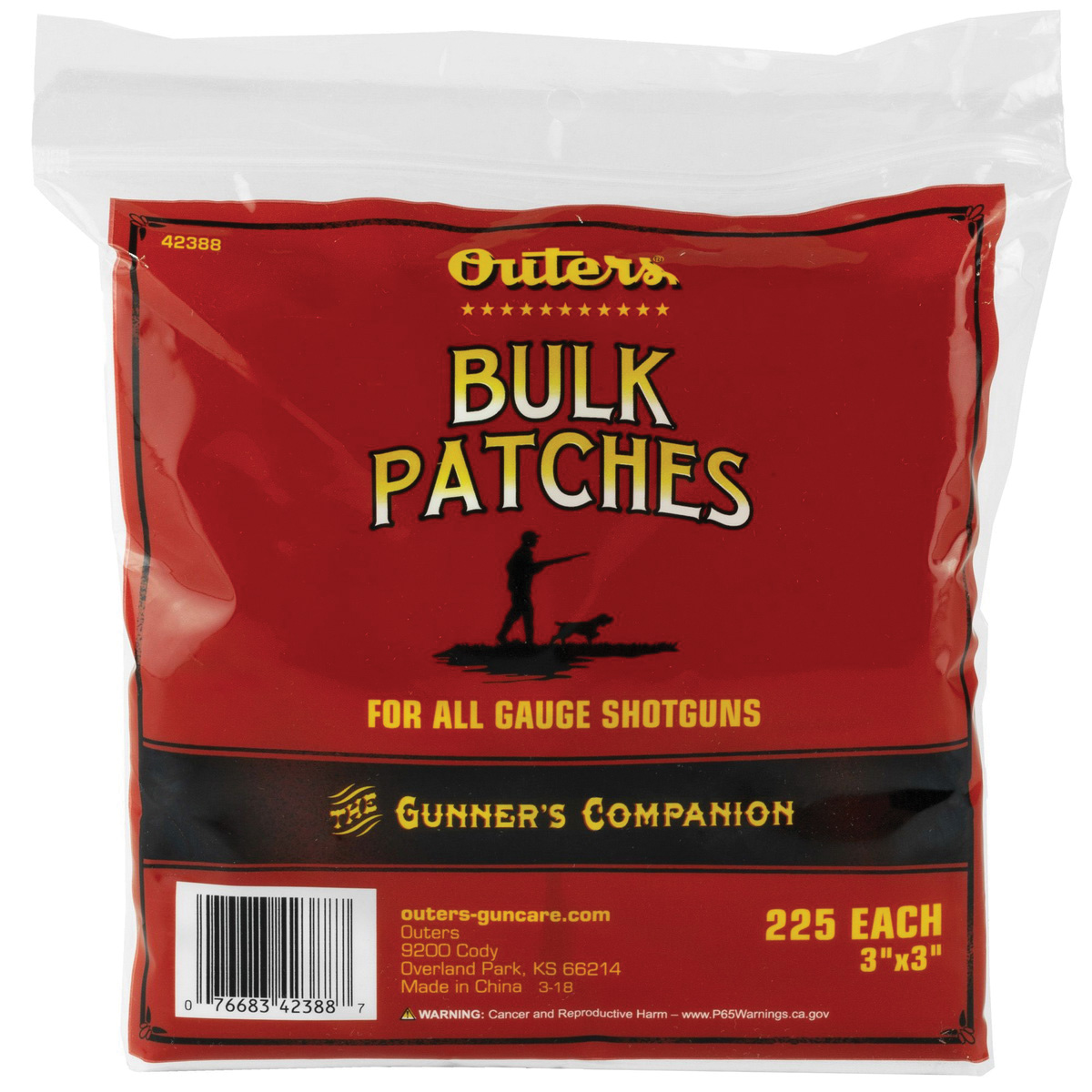 Outers Cleaning Patch, Bag of 225
