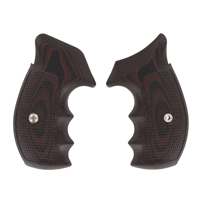VZ Grips Round Bottom Grip Fits Smith & Wesson K-Frame/Smith & Wesson L-Frame, Black Cherry - Vz Grips