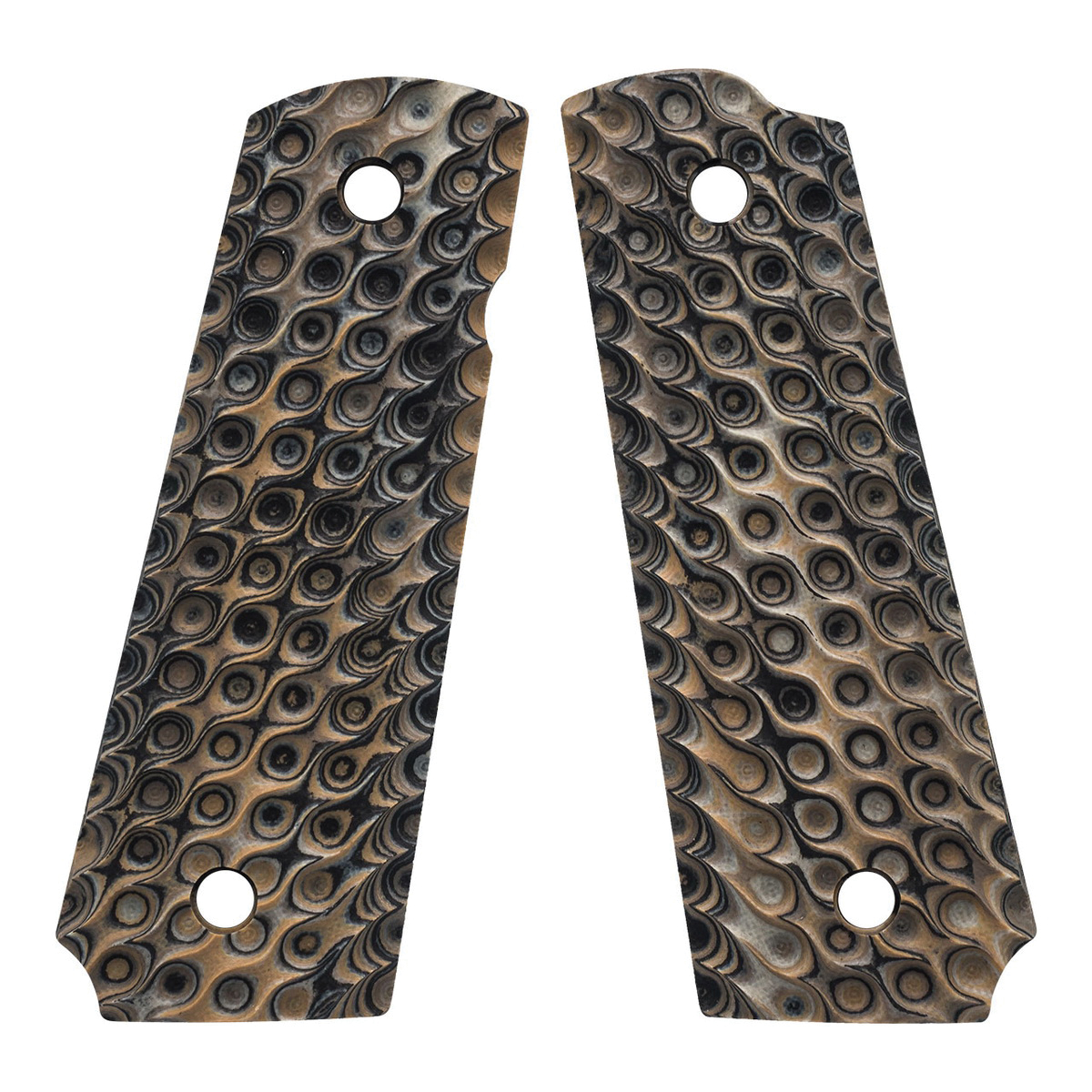 VZ Grips Hydra Grip Fits 1911 Commander/1911 Government, Brown Burl - Vz Grips