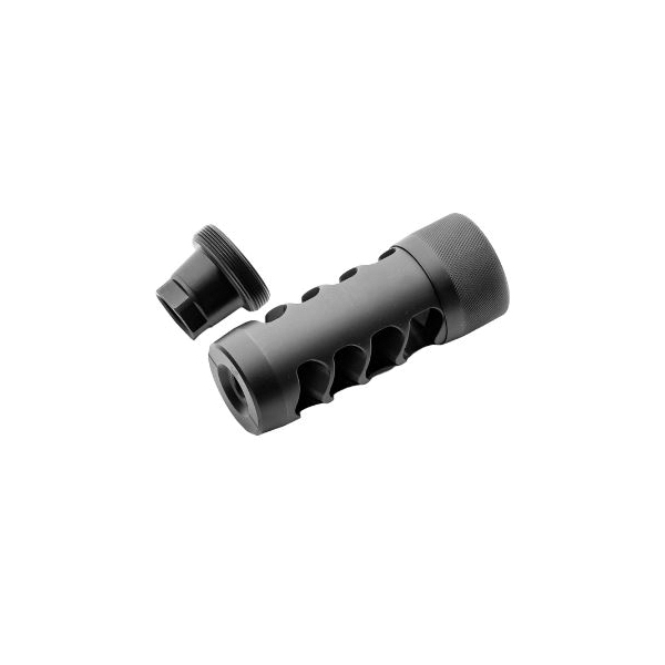 Area 419 Hellfire Match Self Timing Muzzle Brake 5/8-24, Black - Area 419