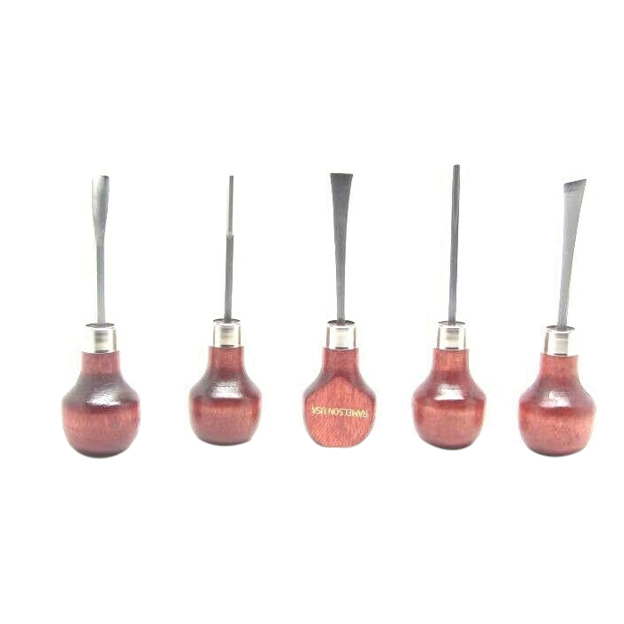 UJ Ramelson 107 5-Piece Palm Handle Basic Beginners Woodcarving Set - Uj Ramelson Co