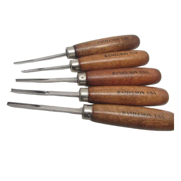 UJ Ramelson 5-Piece V and U Chisel Carving Set - Uj Ramelson Co