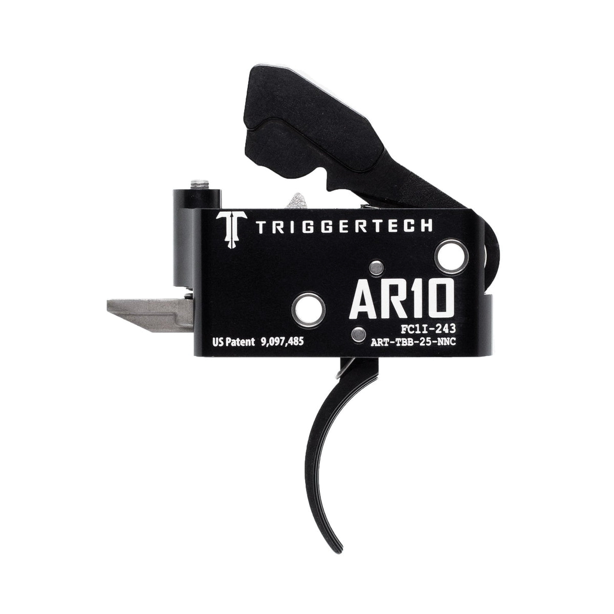 Trigger Tech Adaptable PVD Curved Trigger Two-Stage Drop-In, Black - Trigger Tech