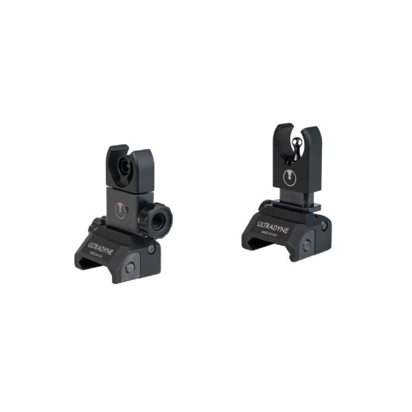 Ultradyne C4 7.62 Cal/.308 Cal Folding Sight Combo Front/Rear Flip-Up - Ultradyne