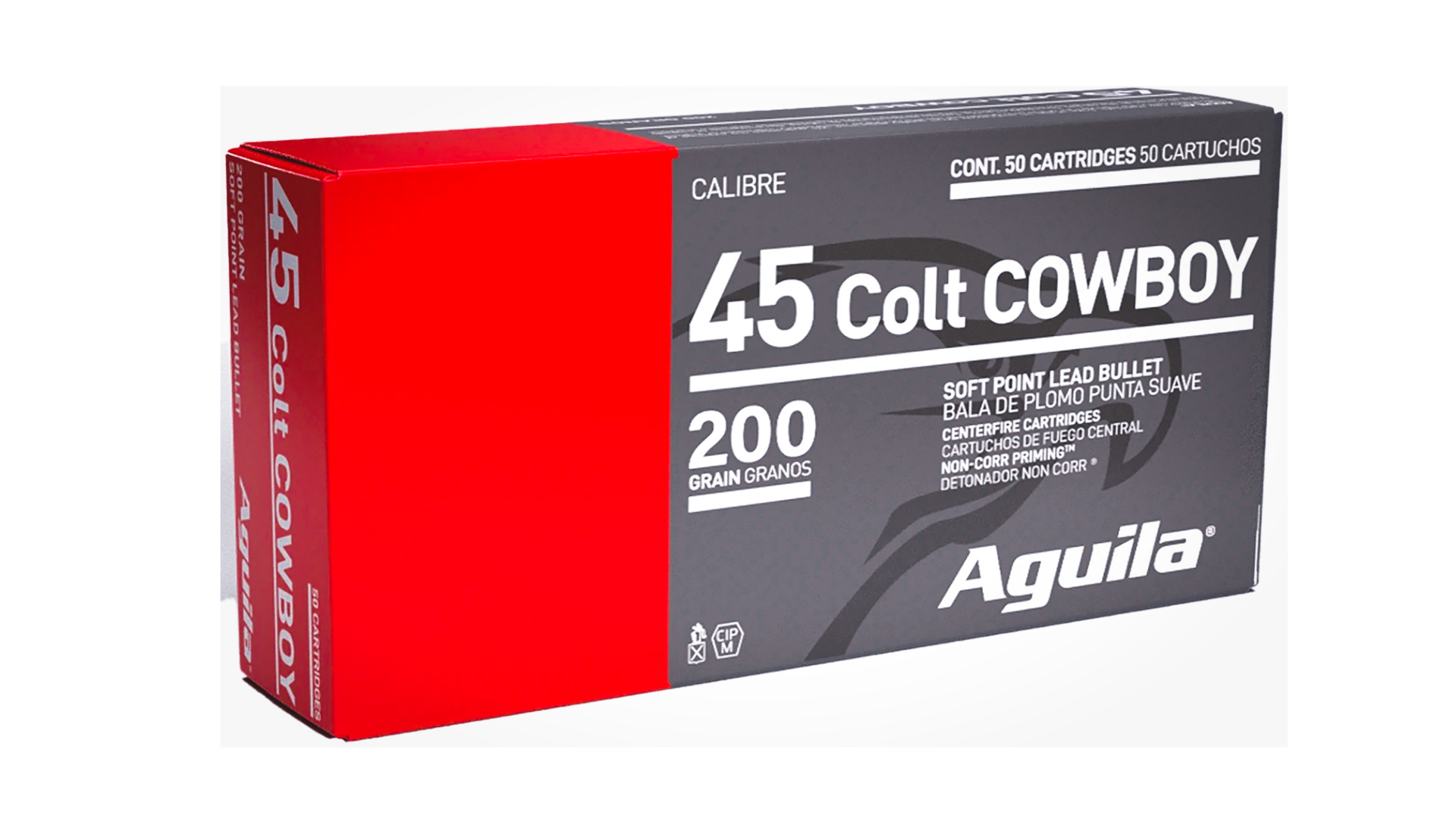 Aguila Centerfire 45 Colt 200 grain Soft Point Pistol Ammo, 50/Box - 1E454319 - Aguila