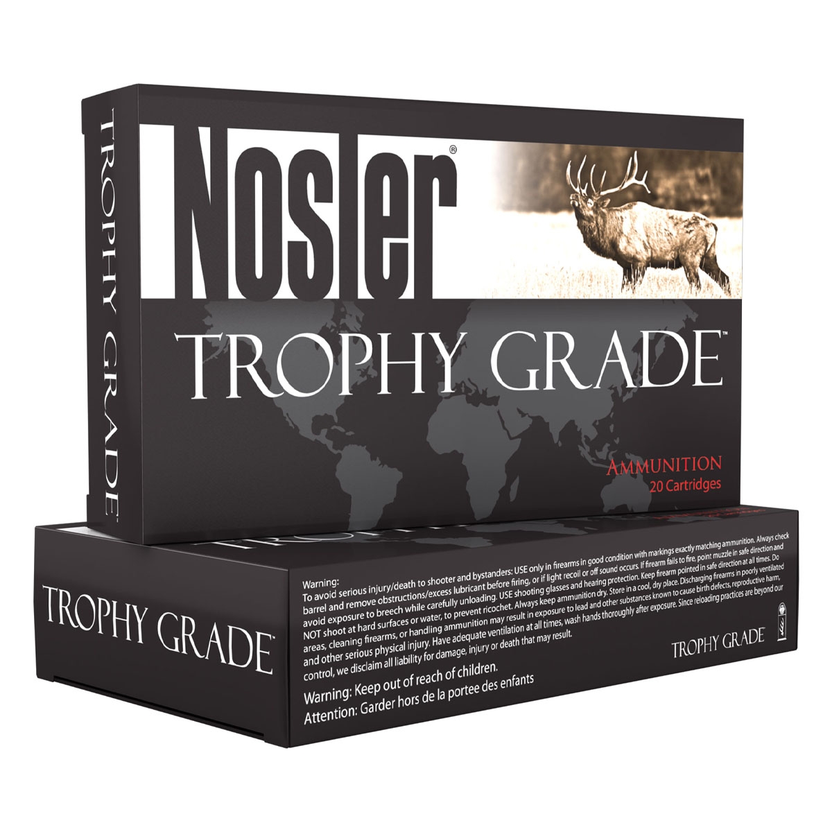 Nosler Trophy Grade 375 H&H 300 grain AccuBond Rifle Ammo, 20/Box - 60070