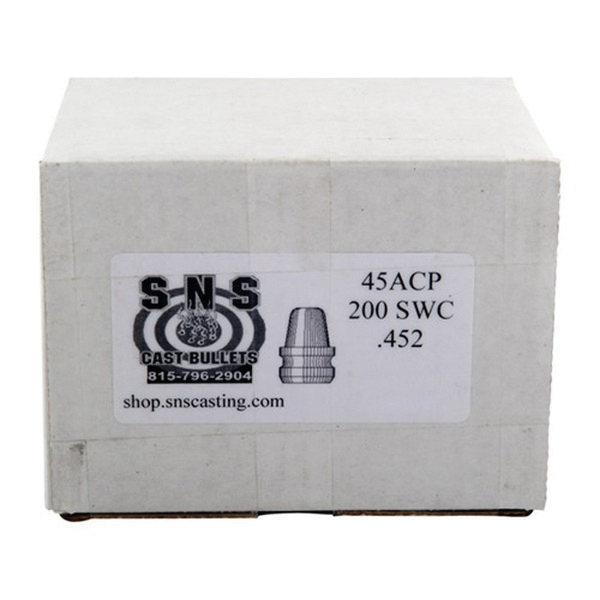 SNS Cast Bullets .45 Cal WC Pistol Bullet, 200 gr 0.452" 500rds - Sns Cast Bullets
