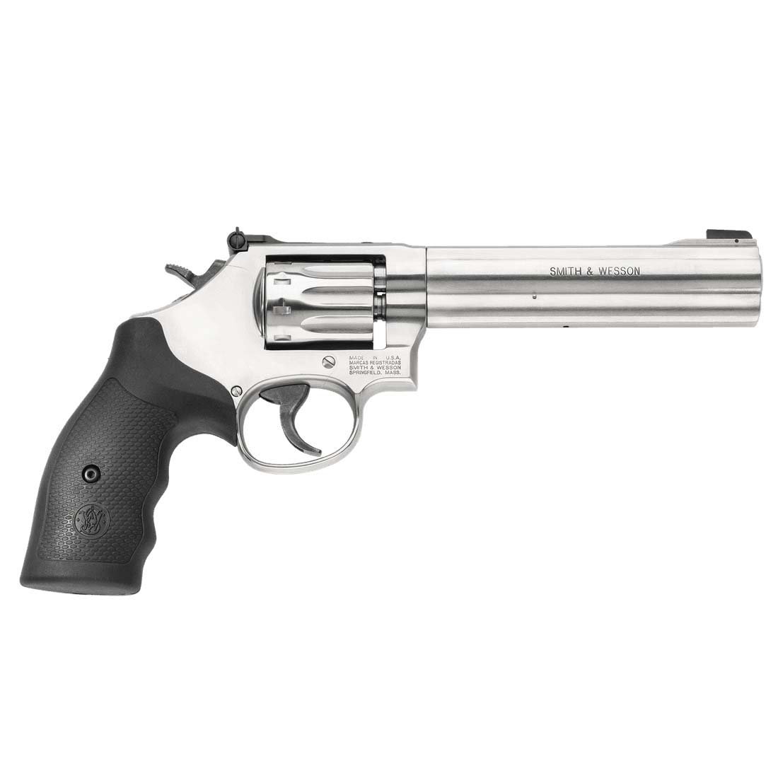 Smith & Wesson Model 617/K-Frame .22LR Revolver 6" 10rds, Silver - Smith & Wesson