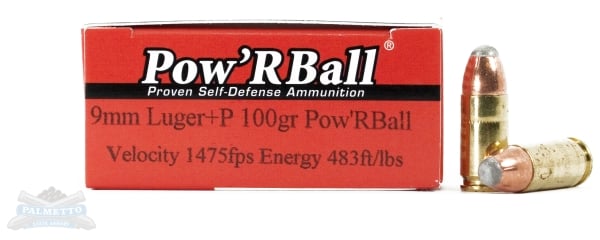 Corbon Pow'Rball 9mm +P 100 gr HPPTFB 20rds