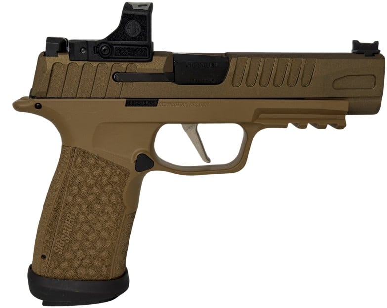 Sig P365 FUSE 4.3" 9mm OR (1)17/(2)21rd Pistol w/ Romeo-RS Compact 3MOA, Burnt Bronze - SCT365XFBTBRZ