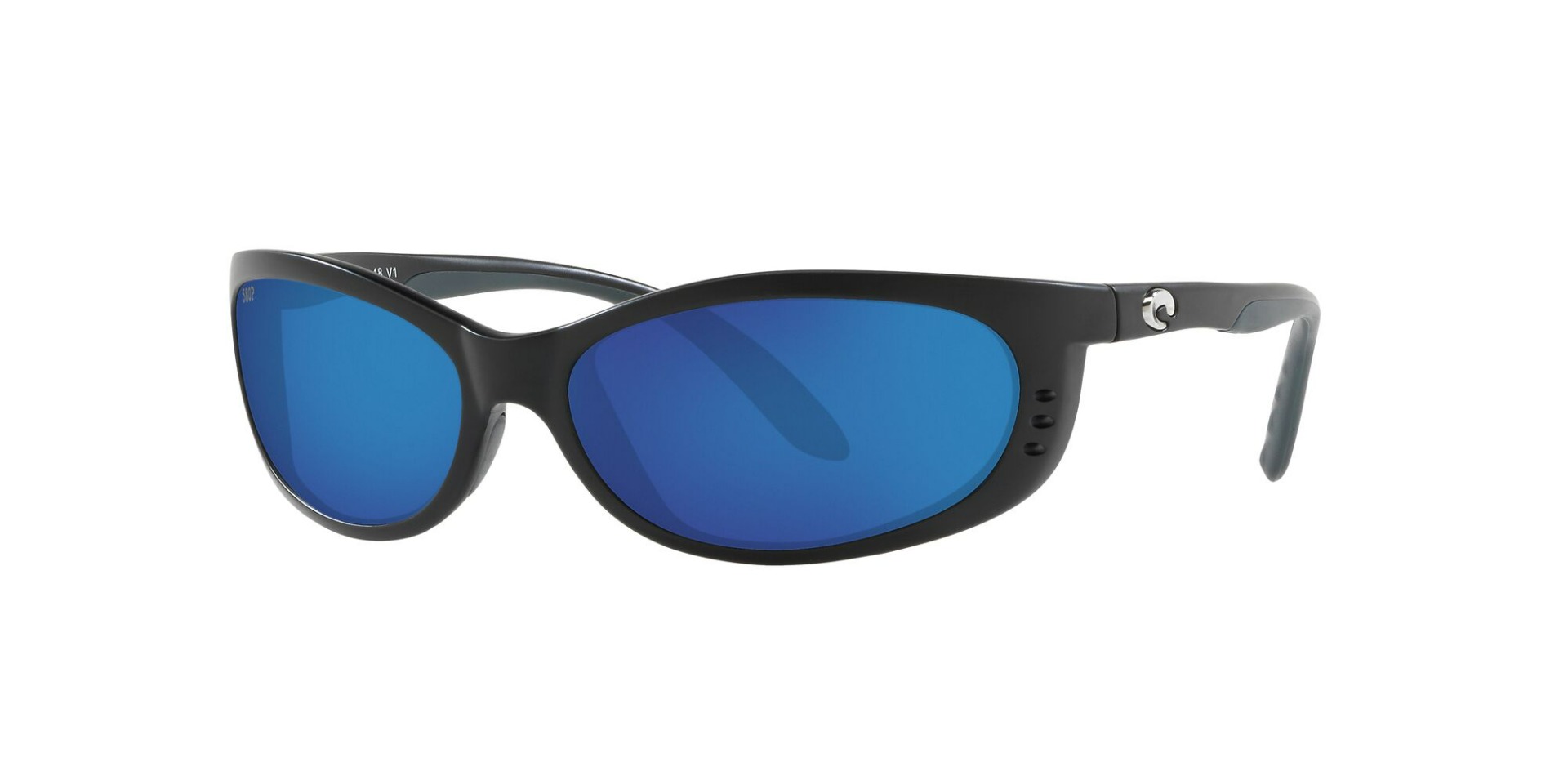 Costa Fathom Black/Gray Frame Blue Mirror  580P Lens Sunglasses - 580P - BF - Costa